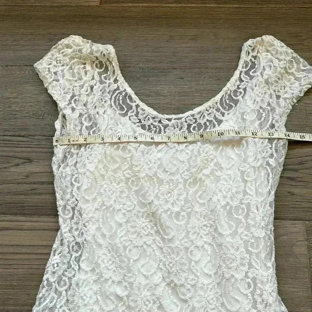 🔥Abercrombie & Fitch🔥 |  Off white lace floral crochet mini dress - Picture 8 of 12